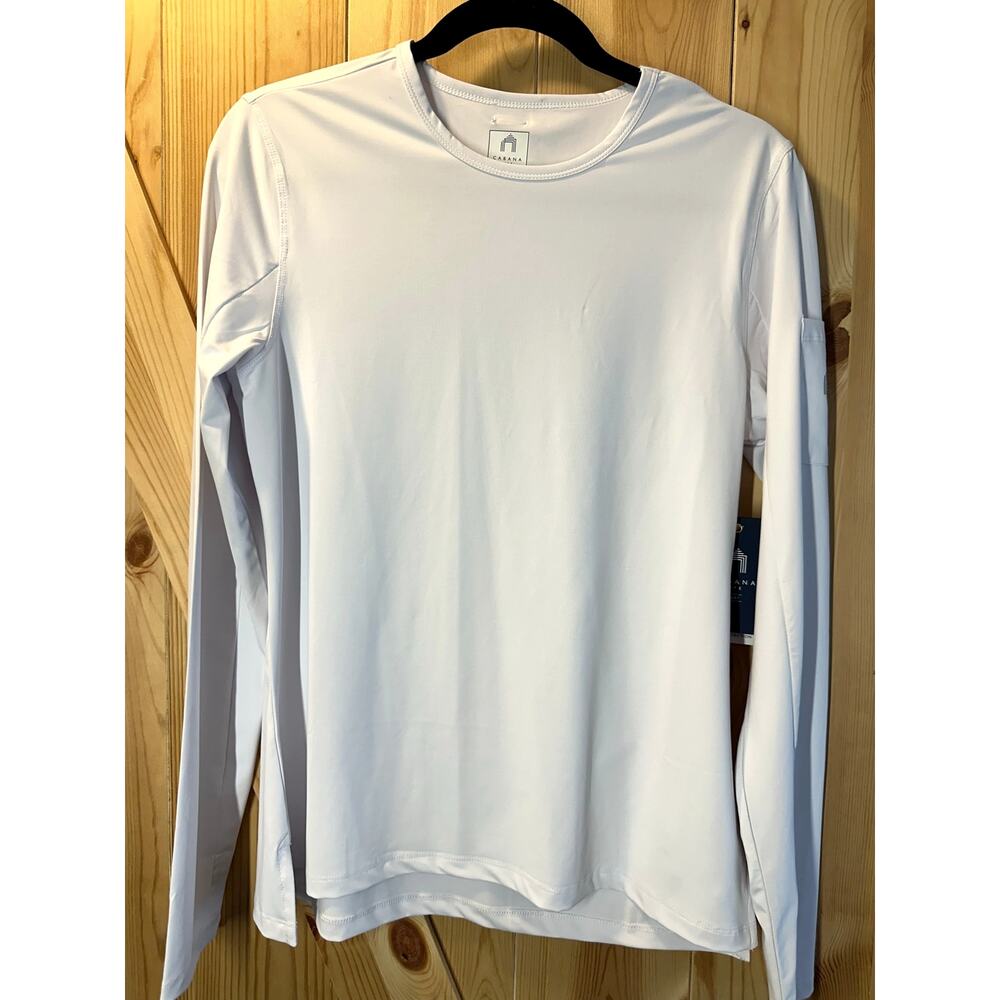 NWT Cabana Life Sport Performance Thumbhole Crewneck UPF 50+ Size M